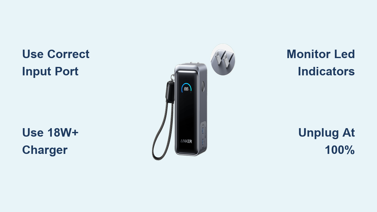 How to Charge Anker Power Bank  Quick Guide